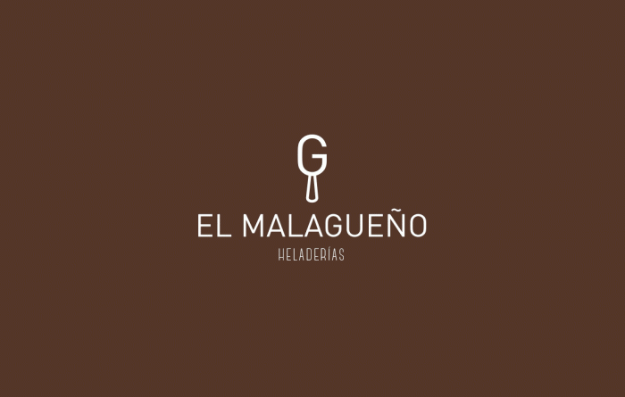 Logotipo heladería El Malagueño